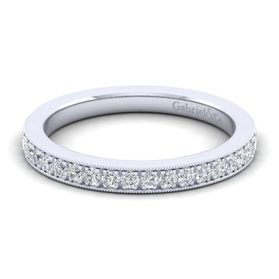 Gabriel - 14K White Gold Diamond Matching Wedding Band