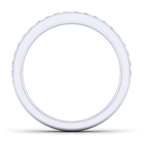 14K White Gold Diamond Matching Wedding Band