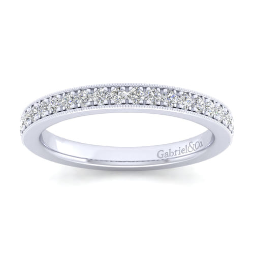 14K White Gold Diamond Matching Wedding Band 14K White Gold Diamond Matching Wedding Band