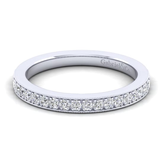 Gabriel - 14K White Gold Diamond Matching Wedding Band