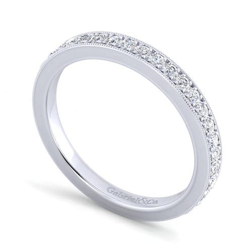 14K White Gold Diamond Matching Wedding Band 14K White Gold Diamond Matching Wedding Band