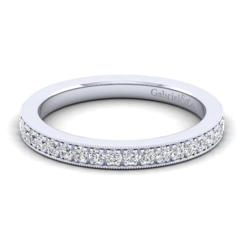 14K White Gold Diamond Matching Wedding Band