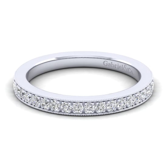 Gabriel - 14K White Gold Diamond Matching Wedding Band