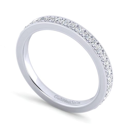 14K White Gold Diamond Matching Wedding Band