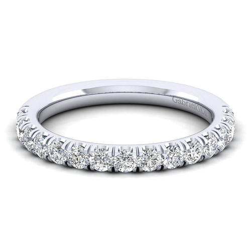 14K White Gold Diamond Matching Wedding Band