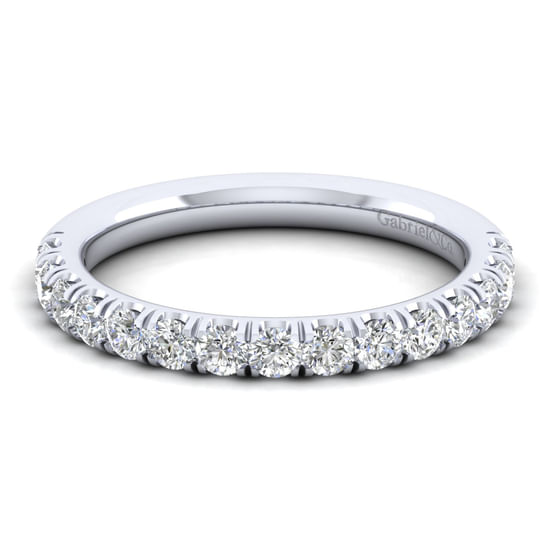 Gabriel - 14K White Gold Diamond Matching Wedding Band