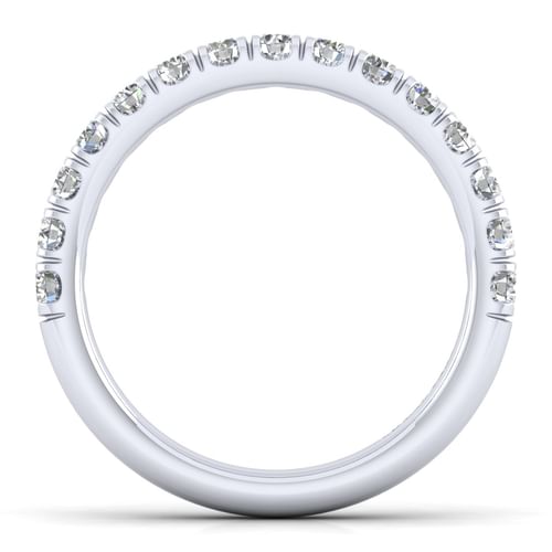 14K White Gold Diamond Matching Wedding Band