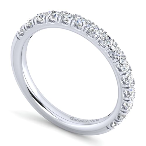 14K White Gold Diamond Matching Wedding Band