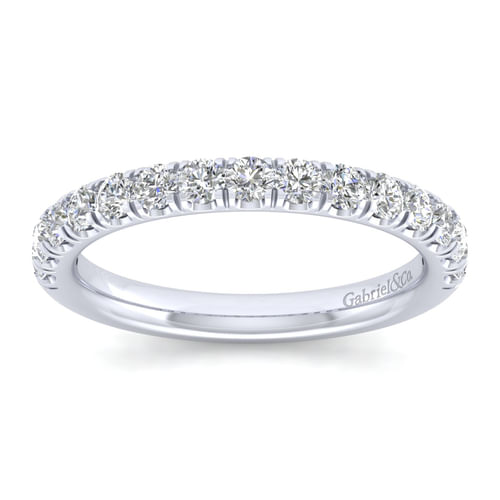 14K White Gold Diamond Matching Wedding Band