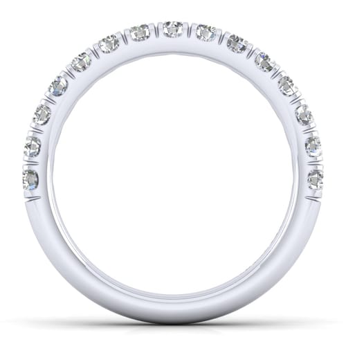 14K White Gold Diamond Matching Wedding Band