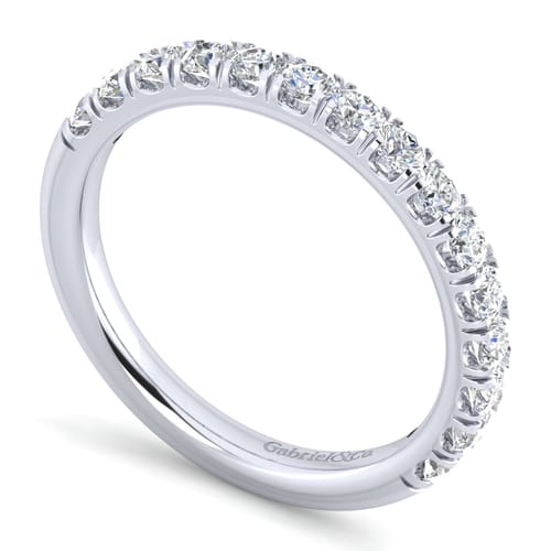 14K White Gold Diamond Matching Wedding Band