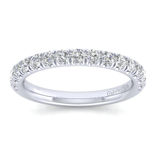 14K White Gold Diamond Matching Wedding Band