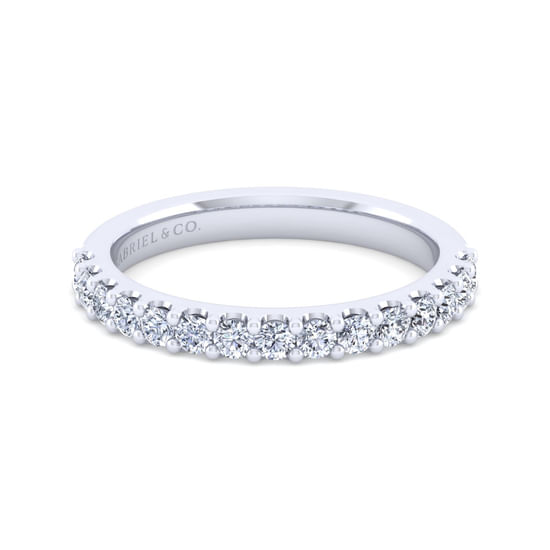 Gabriel - 14K White Gold Diamond Matching Wedding Band