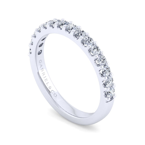 14K White Gold Diamond Matching Wedding Band