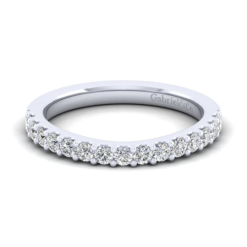 14K White Gold Diamond Matching Wedding Band
