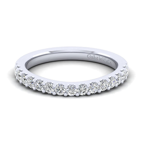 14K White Gold Diamond Matching Wedding Band