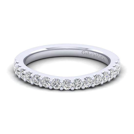 Gabriel - 14K White Gold Diamond Matching Wedding Band