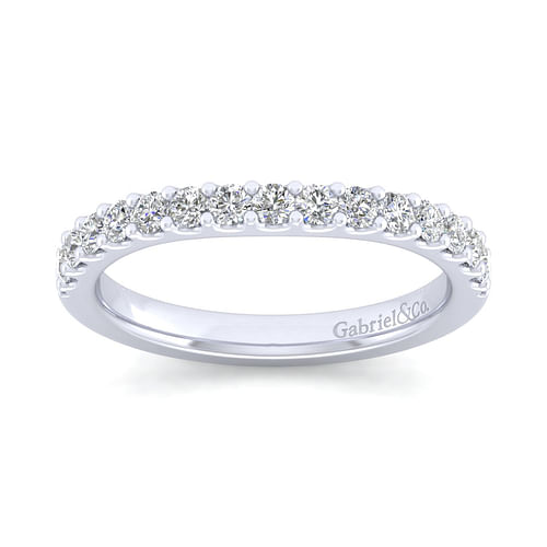 14K White Gold Diamond Matching Wedding Band