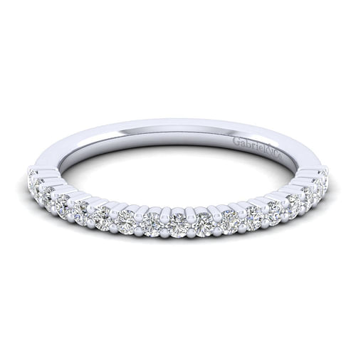 14K White Gold Diamond Matching Wedding Band