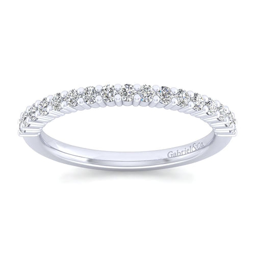 14K White Gold Diamond Matching Wedding Band