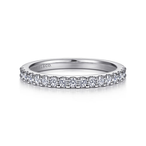 14K White Gold Diamond Matching Wedding Band