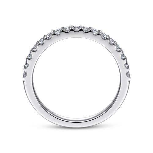 14K White Gold Diamond Matching Wedding Band