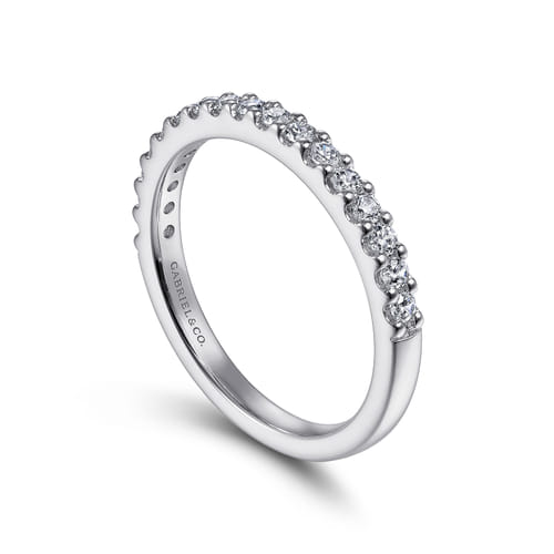 14K White Gold Diamond Matching Wedding Band