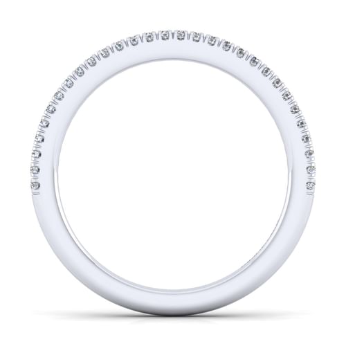 14K White Gold Diamond Matching Wedding Band