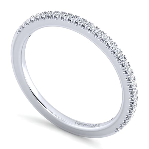 14K White Gold Diamond Matching Wedding Band