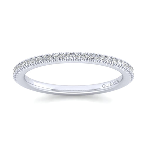 14K White Gold Diamond Matching Wedding Band