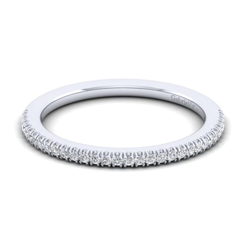 14K White Gold Diamond Matching Wedding Band