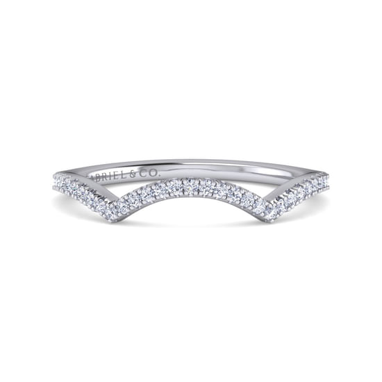 Gabriel - 14K White Gold Diamond Matching Wedding Band