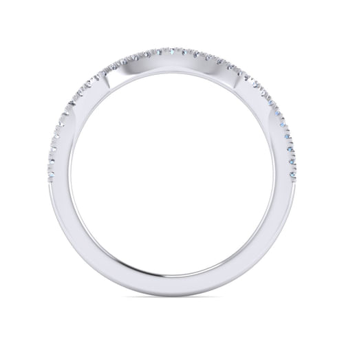 14K White Gold Diamond Matching Wedding Band