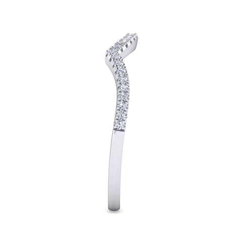 14K White Gold Diamond Matching Wedding Band