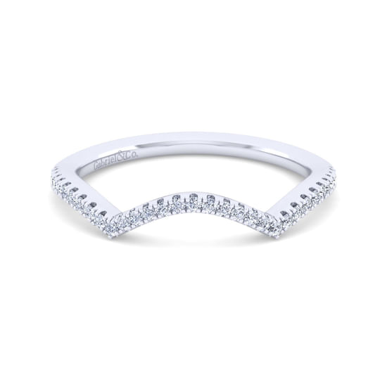Gabriel - 14K White Gold Diamond Matching Wedding Band