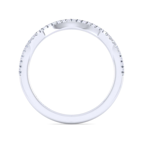 14K White Gold Diamond Matching Wedding Band