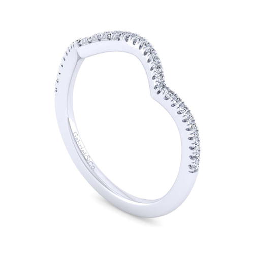 14K White Gold Diamond Matching Wedding Band