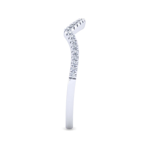 14K White Gold Diamond Matching Wedding Band