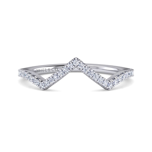 14K White Gold Diamond Matching Wedding Band
