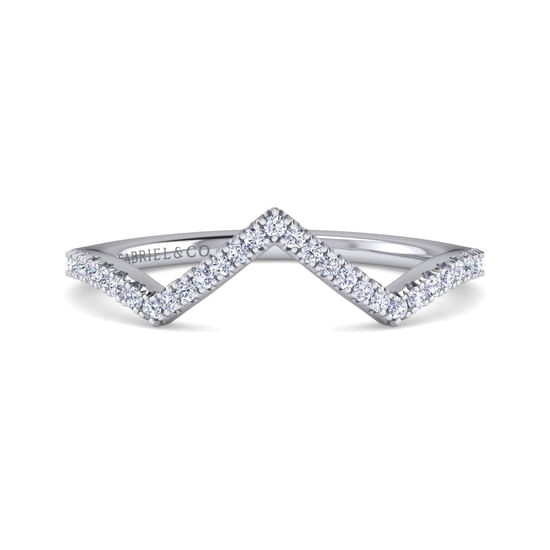 Gabriel - 14K White Gold Diamond Matching Wedding Band