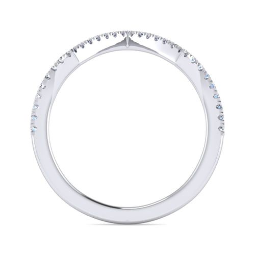 14K White Gold Diamond Matching Wedding Band