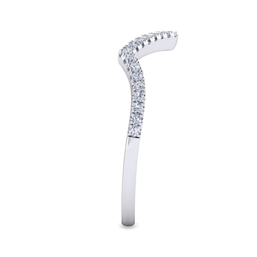 14K White Gold Diamond Matching Wedding Band