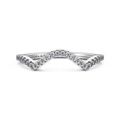 14K White Gold Diamond Matching Wedding Band