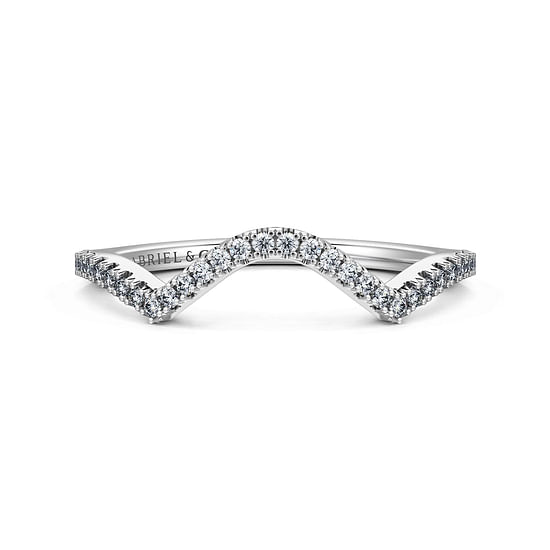 Gabriel - 14K White Gold Diamond Matching Wedding Band