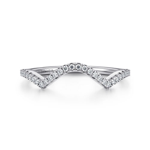 14K White Gold Diamond Matching Wedding Band