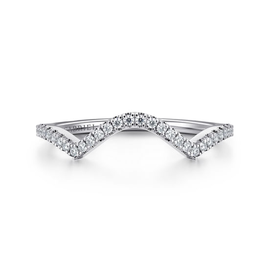 Gabriel - 14K White Gold Diamond Matching Wedding Band