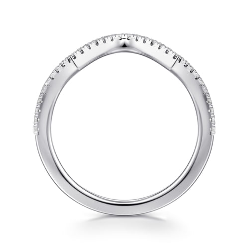 14K White Gold Diamond Matching Wedding Band