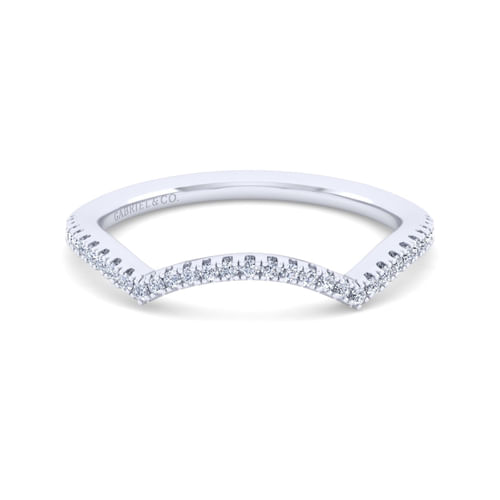 14K White Gold Diamond Matching Wedding Band
