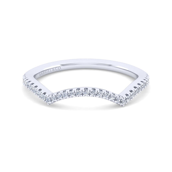 Gabriel - 14K White Gold Diamond Matching Wedding Band