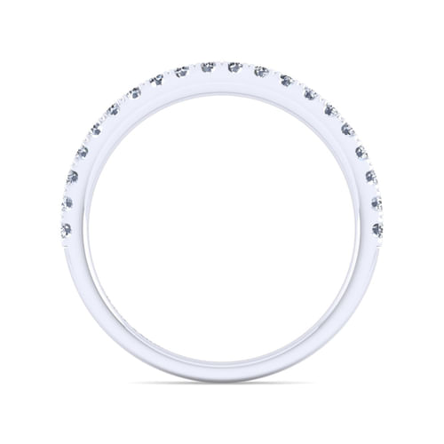 14K White Gold Diamond Matching Wedding Band